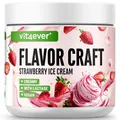Produktbild: vit4ever Geschmackspulver Strawberry Ice Cream - 250 g - Leckerer Geschmack und Süße - Vielseitig einsetzbar für Lebensmittel & Getränke - Flavour Powder - FLAVOR CRAFT