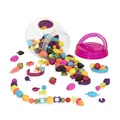 Produktbild: B. toys 150 Teile Bastelset Kinder Pop Arty – Schmuck Basteln Bunte Perlen zu...