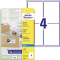 Produktbild: AVERY Zweckform J8169-25 Versandetiketten/Versandaufkleber (100 Etiketten, 99,1x139mm auf A4, bedruckbar, selbstklebend, für Inkjet-Drucker, für Pakete und Päckchen) 25 Blatt, weiß