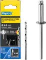 Produktbild: Rapid Blindnieten Edelstahl 4mm V2A Nieten 8-10mm Klemmbereich 50 Stk Bohrer