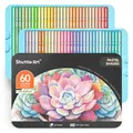 Produktbild: Shuttle Art Pastell Buntstifte Set, 60 Buntstift pastell, Pastellstifte, macaron Buntstifte für Erwachsene, Anfänger zum Malen, Färben, Zeichnen, Holzstifte, Farbstifte für Kinder
