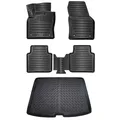 Produktbild: ELMASLINE Gummimatten & Kofferraumwanne Set für SKODA KODIAQ ab 2016 Fußmatten
