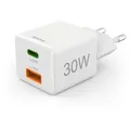 Produktbild: HAMA Schnellladegerät, 1x USB-C, 1x USB-A, 30W PD