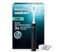 Produktbild: Philips Sonicare Serie 2100 – Elektrische Schallzahnbürste, entfernt 3 x mehr Plaque, Drucksensor, SmarTimer & QuadPacer, Kobaltblau (HX4021/04) (Schwarz)