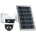 Produktbild: LUVISION 4G LTE【Doppeltes Objektiv】 PTZ Solar Überwachungskamera mit SIM Karte, außen, Solarpanel, 18000mAh Akku 4MP, 2-Wege Audio, PIR Personenerkennung, farbige Nachtsicht, Solarpanel