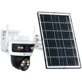 Produktbild: 4G /  LTE Solar PTZ Überwachungskamera Aussen Dual-Objektiv Autotracking mit SIM