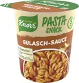 Produktbild: Knorr Pasta Snack Gulasch-Sauce mit leckeren Nudeln 60g Becher, 8er Pack (8x60g)