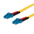 Produktbild: TELEGÄRTNER LWL Rangierkabel 2x E9/125 OS2, 1x LC Duplex - 1x LC Duplex, gelb, 3 m