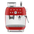 Produktbild: SMEG EGF03RDEU - Kompakte Siebträgermaschine mit 5 Jahre Garantie, Designlinie 50's Style, Rot, BxTxH: ca. 34x43x44 cm