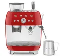 Produktbild: SMEG Espressomaschine Siebträger Kaffeemaschine rot EGF03RDEU