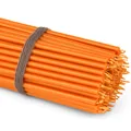 Produktbild: 100x Stabkerzen orange Tropffrei Rußfrei dünn L 16cm Premium Paraffinwachs 36109