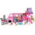 Produktbild: Barbie Super Abenteuer-Camper Spielset mit Dachzelt, Grill mit Farbwechseleffekt
