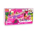 Produktbild: Barbie Super Abenteuer-Camper Spielset – 60+ Zubehörteile, Dachzelt