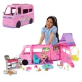 Produktbild: Barbie Super Abenteuer-Camper Spielset mit Dachzelt, Grill mit Farbwechseleff...