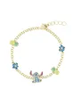 Produktbild: Disney Armband Messing YG Beschichtetes Stitch Ananas & Blumen Armband (Set)