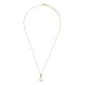 Produktbild: Heideman Halskette Alenia Damen - aus hochwertigem Edelstahl - silber gold rosegold farbend poliert - Kette für Frauen mit Perle weiß - 45cm lang mit Anhänger