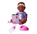 Produktbild: Simba 105030068 - New Born Süßes Baby, Vollvinylpuppe mit Trink- und Nässfunktion, mit Geburtsurkunde und Zubehör, 4 Teile, 30cm, ab 3 Jahren