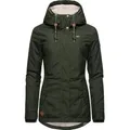 Produktbild: Ragwear Winterjacke Monade Damen Winterparka mit Kapuze und m. Fleece gefüttert grün XXL (44)