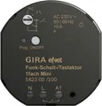 Produktbild: Gira Funk Schalt-Tastaktor Mini 542300 | eNet | 1-fach | Unterputz | 16A | 230V | Funk-Schaltaktor | IP20