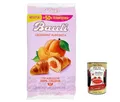 Produktbild: 12x Bauli Cornetti Albicocca Croissant Aprikose brioche kuchen 100% Italienische Aprikosen (6 x 50g) 300g + Italian Gourmet polpa 400g