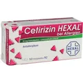 Produktbild: CETIRIZIN HEXAL Filmtabletten bei Allergien 50 St. PZN 01830169