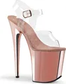 Produktbild: FLAMINGO-808 Damen Sandale von Pleaser, Transparent Roségold , EU 39, US 9
