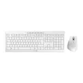 Produktbild: CHERRY STREAM DESKTOP COMFORT, Kabelloses Tastatur-Maus-Set, Deutsches Layout (QWERTZ), 2,4 GHz Funk, Leise Tasten, Ergonomische Rechtshändermaus, Weiß-Grau