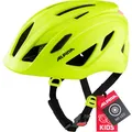 Produktbild: ALPINA PICO Flash - Beleuchteter, Leichter & Bruchfester Fahrradhelm Mit Fliegennetz Für Kinder, be Visible Gloss, 50-55 cm