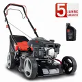 Produktbild: Scheppach Benzin Rasenmäher RM420A 3,3PS 5in1 mit Antrieb Breite 42cm 0,6 L Öl