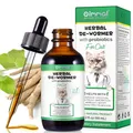 Produktbild: Tamiodfo Wurmkur Katze 60ml, Entwurmungsmittel Katzen mit Probitika, Natürliche Katzenwurmer-Tropfen, Verbesserung der Verdauung, Immunitätsschub- Kräuterentwurmer Entwurmung Katze
