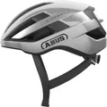 Produktbild: ABUS Rennradhelm WingBack – einfacher Roadhelm für sportliches Fahren im Alltag und in der Freizeit – für Erwachsene und Jugendliche – Silber, Größe M (54-58 cm)