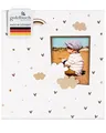 Produktbild: goldbuch Babyalbum Little Dream mit Ausstanzung für eigenes Bild, Leinenstruktur Fotoalbum, 58 weiße Blankoseiten, Pergamin & 4 illustrierte Seiten, Album zum Einkleben, Papier, ca. 30 x 31 x 4 cm