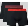 Produktbild: Schiesser Boxershorts mit elastischem Logo-Bund im 3er-Pack in Black, Größe M