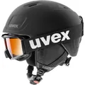 Produktbild: uvex heyya pro set Skihelm mit Brille für Kinder black matt 51-55 cm