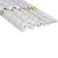 Produktbild: HERMA Buchschutzfolie, selbstklebend, 400 mm x 5 m transparent, glänzende Folie aus PP, Gitterlinien auf dem (7005)