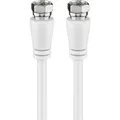 Produktbild: Goobay 58815 SAT Antennenkabel (class A+, >95 dB), 3x geschirmt, 1.5 m, Weiß - F-Stecker > F-Stecker (vollständig geschirmt)