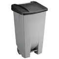 Produktbild: helit Mülleimer 120,0 l grau, schwarz, 1 St.