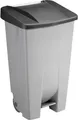 Produktbild: Abfalleimer Sunware Basic, 120 l, mit Fuß-Pedal & Rädern, Klappdeckel schwarz 655737