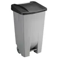 Produktbild: helit Mülleimer 120,0 l grau, schwarz, 1 St.