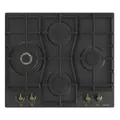 Produktbild: Gorenje GW6D42CLB hob Black Built-in 60 cm Gas 4 zone(s) - Schwarz
