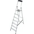 Produktbild: Krause 126351 Monto Stufen-StehLeiter Safety, Aluminium, 1x7 Stufen
