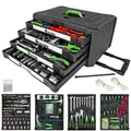 Produktbild: Trolley Werkzeugkoffer 899-tlg. mit 4 Schubladen Werkzeugkasten schwarz B-Ware