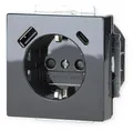 Produktbild: Busch-Jaeger 20 EUCB2USBAC-81 SCHUKO® USB-Steckdose, A/C future® linear, Anthraz