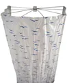 Produktbild: Ridder Duschvorhangstange Ombrella Sylt Weiß-blau, ABS (Acrylnitril-Butadien-Styrol), PA (Polyacryl), PP (Polypropylen), Inox, PEVA (Polyethylen-Vinylacetat)