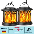 Produktbild: Realistische Flammen | Solarleuchten mit Clips | Außen dekorativ
