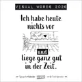 Produktbild: Verlag Korsch | Visual Words 2026 | Kalender | Deutsch | 13 S. | 2026