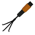 Produktbild: Fiskars Breite Kralle, Kleiner Rechen, Gerätekopf, Breite: 5,5 cm, Schwarz/Orange, QuikFit, 1000683