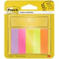 Produktbild: Post-it 670-5 Haftstreifen Page Marker schmal, 15 x 50 mm, 5x100 Blatt, neonorange/-grün/-gelb/-pink/violett