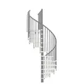 Produktbild: Minka Spindeltreppe Spiral Smart 38 - 305,5cm Geschosshöhe Weiß Grau 140cm Durchmesser
