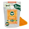 Produktbild: Azafran BIO Kurkuma Pulver, Kurkumawurzel fein gemahlen, Kurkumapulver als Gewürz oder für Curcuma Tee/Milch 1kg